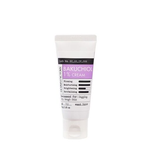 韓國 Derma Factory BAKUCHIOL 1% CREAM 高純度植萃補骨脂酚天然抗老面霜 - 30g