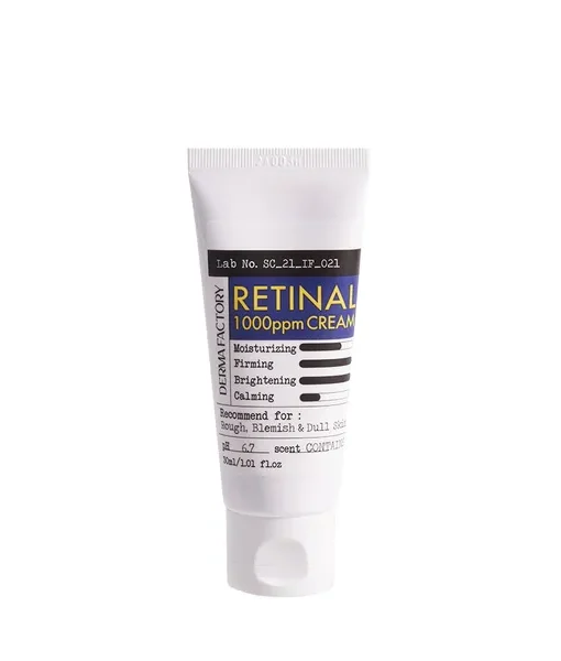 進階版3倍含量A醛霜~韓國 DERMA FACTORY RETINAL 1000ppm CREAM 高濃度視黃醛10%A醛脂質體微囊美白淡紋保濕抗老晚霜 - 30ml