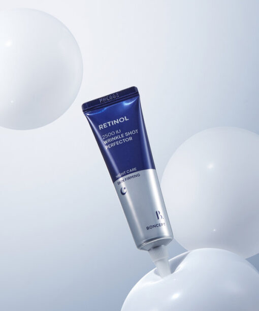 韓國 TONYMOLY 旗下 Daiso Boncept Retinol 2500 IU Wrinkle Shot Perfector 2500 IU純A醇視黃醇夜間密集修護淡紋緊緻收毛孔霜 15ml