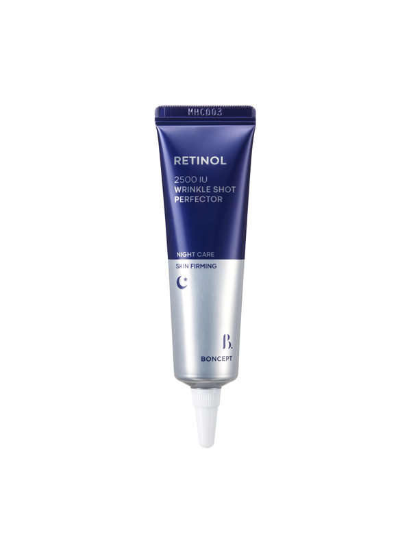 韓國 TONYMOLY 旗下 Daiso Boncept Retinol 2500 IU Wrinkle Shot Perfector 2500 IU純A醇視黃醇夜間密集修護淡紋緊緻收毛孔霜 15ml
