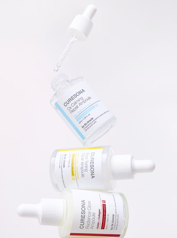 韓國 Daiso Dr. Oracle CureSona Radiance Glow Ampoule 3重回彈抗皺美肌水光安瓶精華 - 40ml
