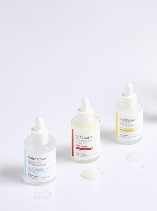 韓國 Daiso Dr. Oracle CureSona Radiance Glow Ampoule 3重回彈抗皺美肌水光安瓶精華 - 40ml