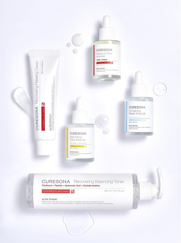 韓國 Daiso Dr. Oracle CureSona Radiance Glow Ampoule 3重回彈抗皺美肌水光安瓶精華 - 40ml