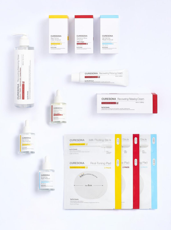 韓國 Daiso Dr. Oracle CureSona Radiance Glow Ampoule 3重回彈抗皺美肌水光安瓶精華 - 40ml