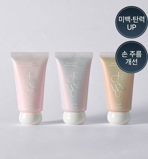 韓國 Growus Damage Therapy Perfume Hand Cream 香水X美白X淡紋護手霜(玫瑰/麝香/海鹽) - 3種香氣選擇