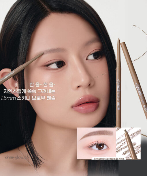 ＼新色／ GlowPick🏆 韓國 Peripera Speedy Skinny Brow 1.5mm 精細雙頭眉筆 #01-11 - 11色選擇