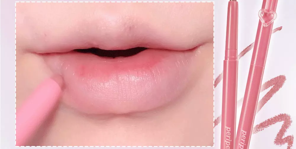 韓國 peripera Puffy Plumping Dew Lip Pencil 微涼豐盈水潤4D立體唇線筆連矽膠果凍唇掃(#01-06) - 6色選擇