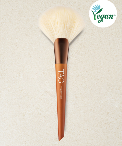 韓國 TAG Vegan Powder Brush 純素扇形定妝散粉掃
