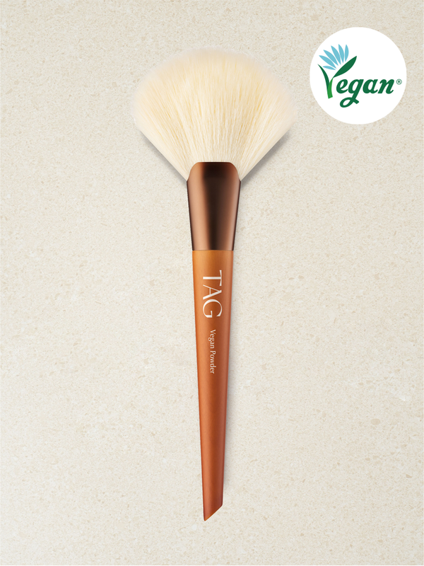 韓國 TAG Vegan Powder Brush 純素扇形定妝散粉掃