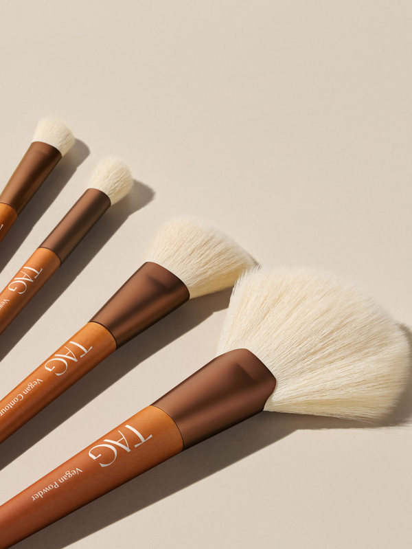 韓國 TAG Vegan Powder Brush 純素扇形定妝散粉掃