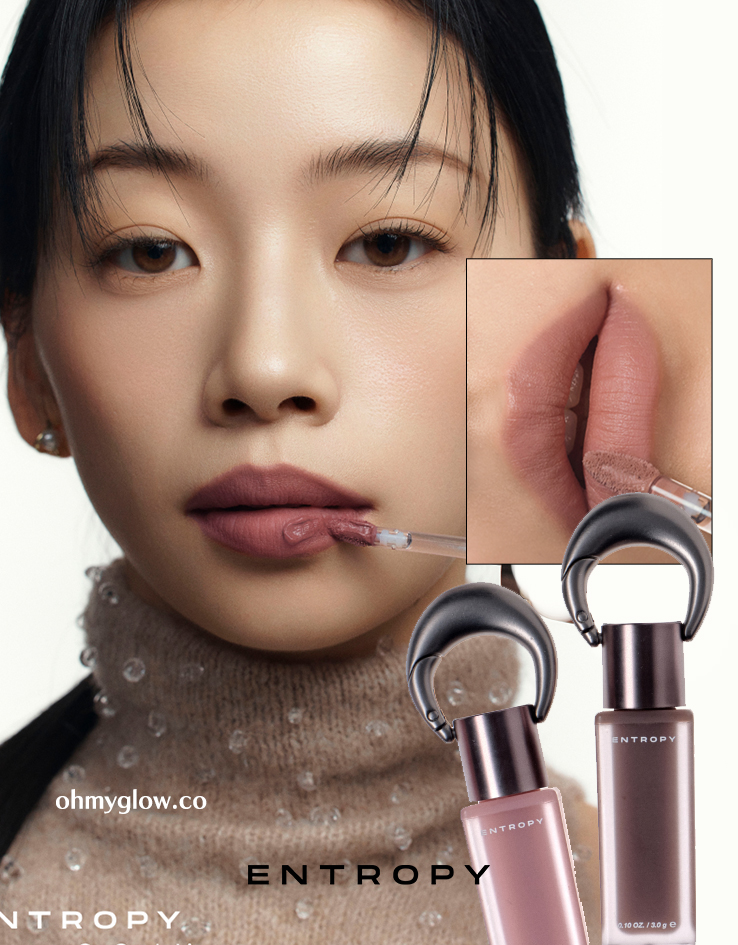 新色入！【👜💄掛飾唇釉】 韓國小眾品牌 ENTROPY Charm Tint #Base Blurry Line 時尚金屬扣環☁️持色遮瑕柔霧唇釉 (#G1-G10) - 10色選擇
