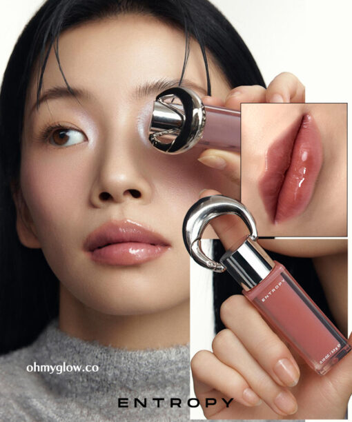新色入【👜💄掛飾唇釉】 韓國小眾品牌 ENTROPY Charm Tint #Glossy Gel Line 時尚金屬扣環✨持久水光唇釉 (#C1-C10) - 10色選擇