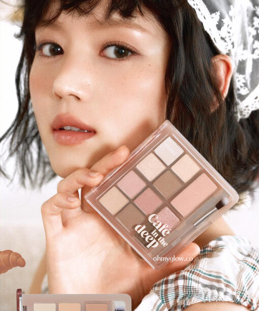 眼影X胭脂 2in 1 ~ 韓國 etude #☕Cafe In the Deep 系列 My Best Tone Eye Palette Mocha調☕拿鐵盤12色綜合妝容眼影盤內附眼影掃 #Caffeine Addict