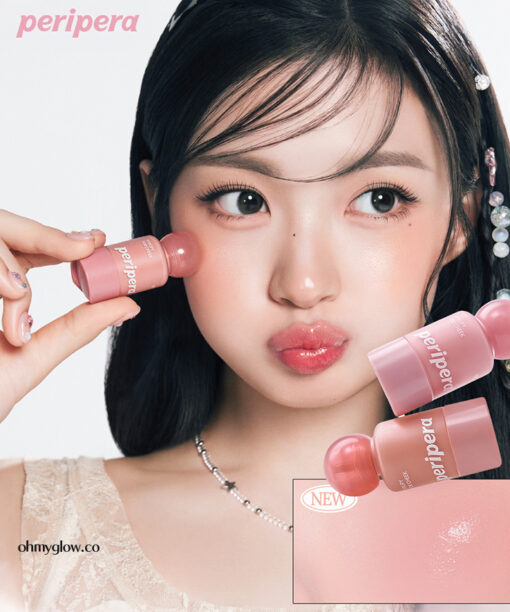 【新色! 】GlowPick🏆 韓國 peripera X WooJung Syrupy Tok Cheek 自然果汁血色感水透胭脂液(#01-15) - 15色選擇