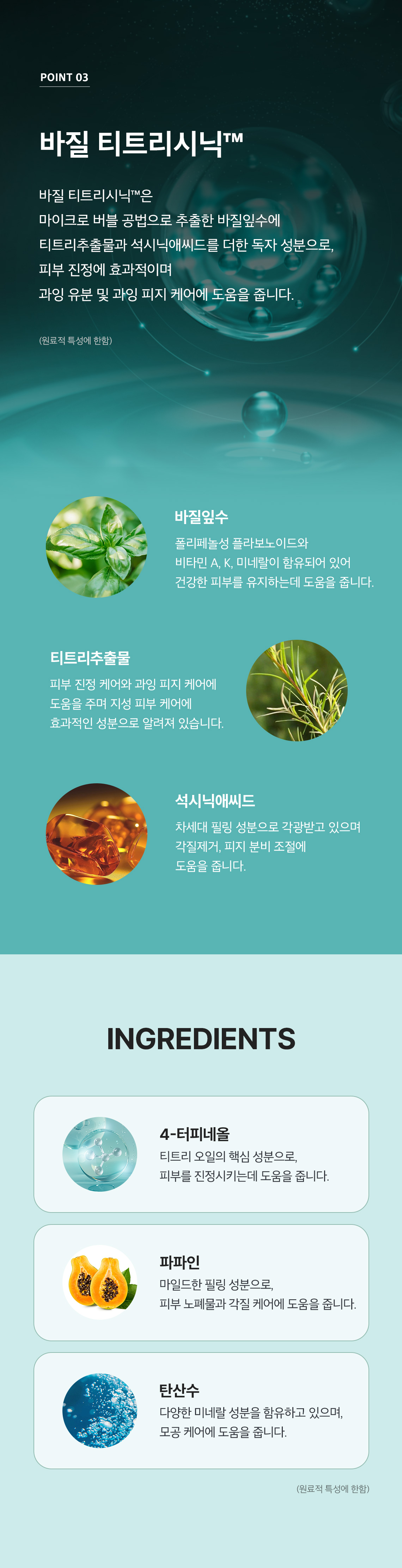 極油肌~韓國 Skinfood Basil Teatreecinic Cooling Pad 羅勒茶樹水潤控油冰涼降溫爽膚棉片 - 70片裝