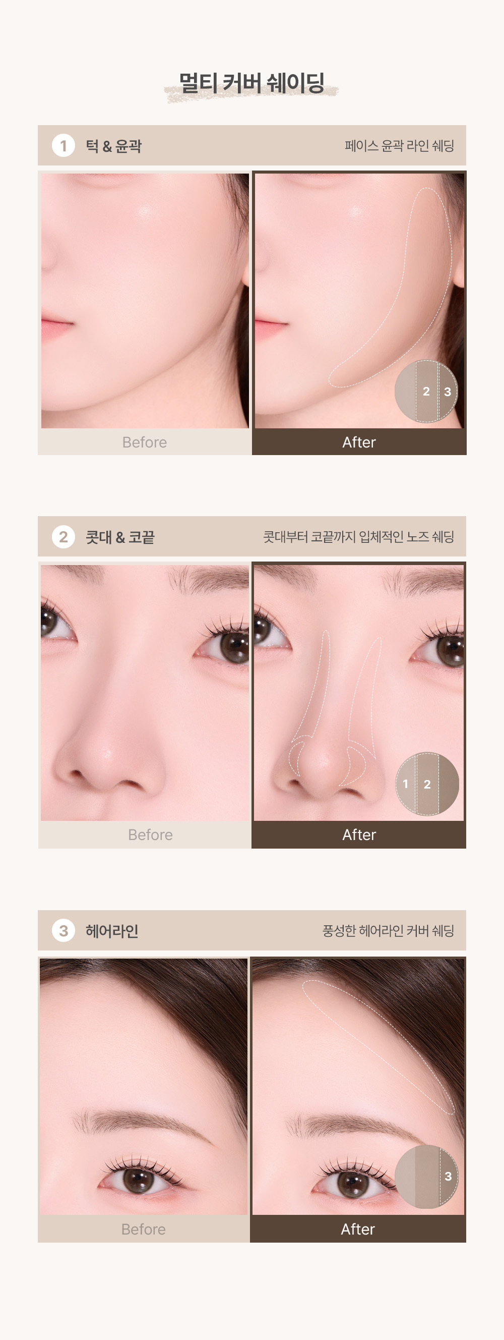 【新色#03 Cool Taupe】🏆韓國No.1修容~Too Cool For School Art Class By Rodin Shading 美術課萬用3色修容盤- 4色選擇