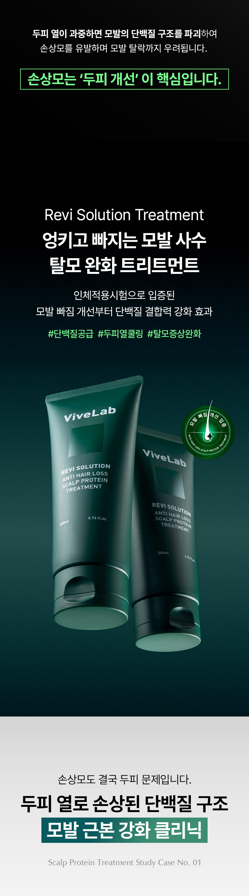 韓國 ViveLab Revi Solution Anti Hair Loss Scalp Protein Treatment 防脫強髮絲護頭皮蛋白護髮素 - 200ml
