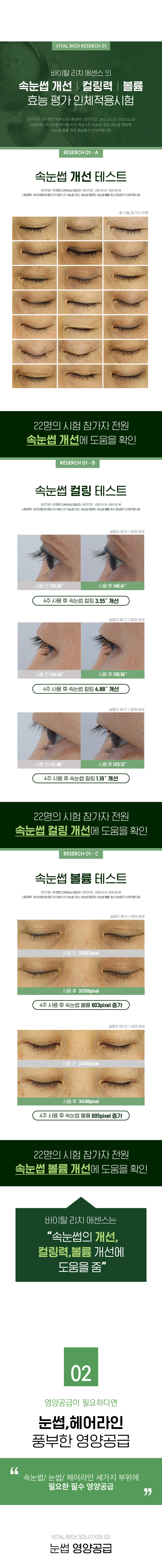 加強2.0版 3週見效~韓國 ViveLab VITAL RICH Essence 高效生物素肽維他命眉睫毛精華液 - 10g