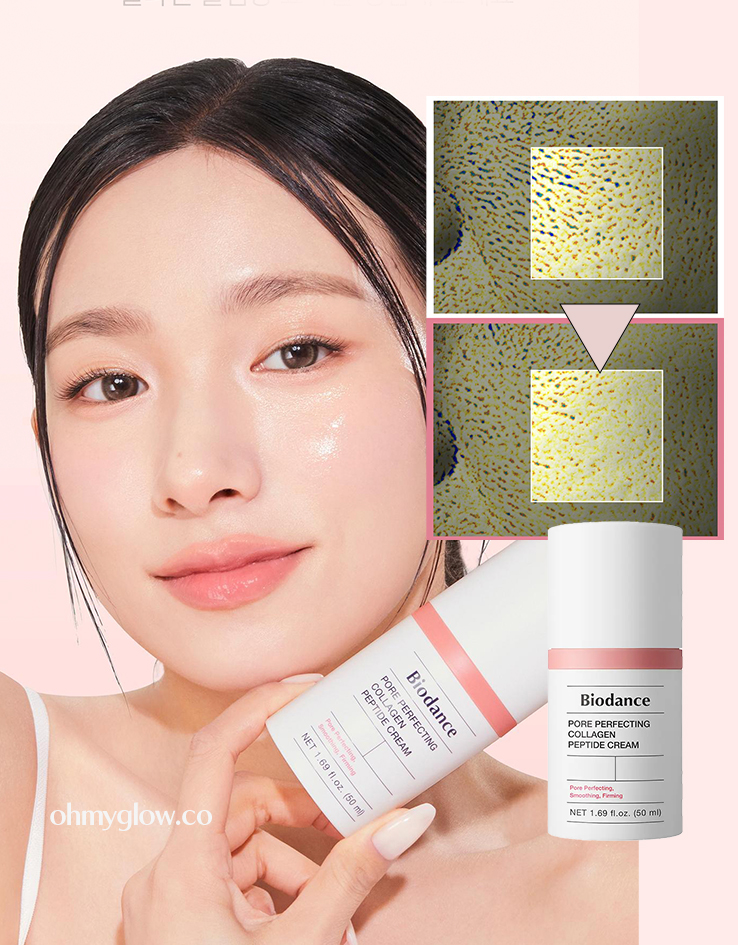 200小時保濕充電 底妝更貼服 【新升級】韓國 Biodance Pore Perfecting Collagen Peptide Cream 彈力收毛孔緊緻膠原蛋白胜肽面霜 - 50ml