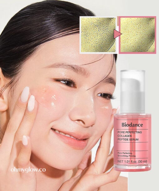 7天玻璃般光滑肌膚 底妝更貼服【新升級】韓國 Biodance Pore Perfecting Collagen Peptide Serum 彈力毛孔緊緻膠原蛋白胜肽精華液 - 30ml