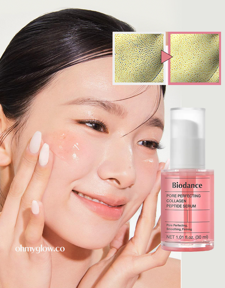 7天玻璃般光滑肌膚 底妝更貼服【新升級】韓國 Biodance Pore Perfecting Collagen Peptide Serum 彈力毛孔緊緻膠原蛋白胜肽精華液 - 30ml