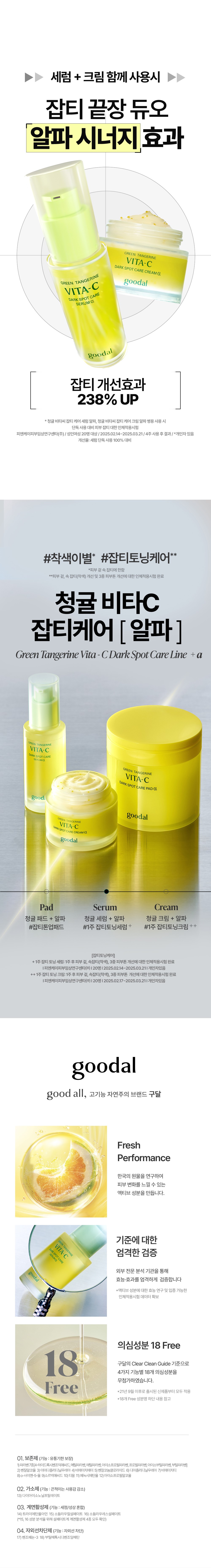 〖新升級Alpha版 3.5倍升級!〗No.1美白面霜🏆 韓國 goodal Green Tangerine Vita C Dark Spot Care Cream Alpha 濟州青橘維C美白淡斑去痘印膠囊面霜