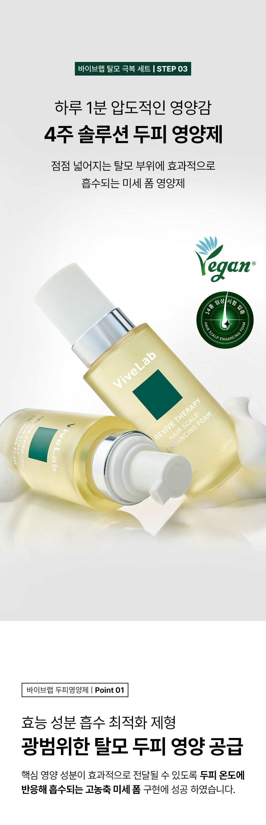 4週阻截脫髮～☆皇牌組合☆ 韓國 ViveLab Revi Solution Anti Hair Loss 3 Step Set 4週對付脫髮日常3步護頭皮組合