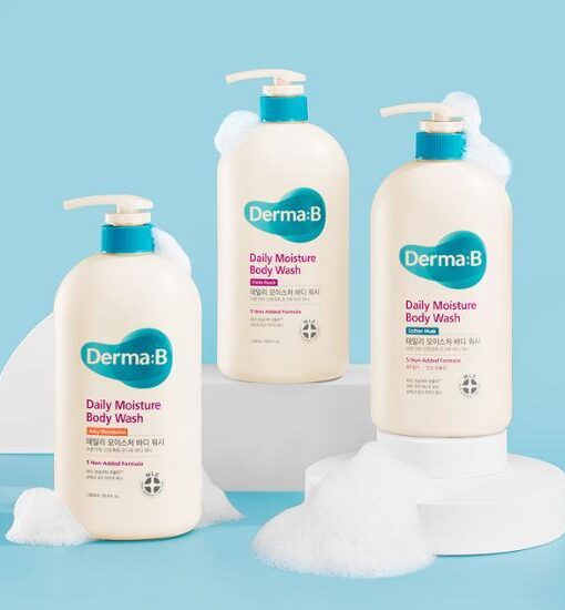 韓國 Derma:B Daily Moisture Body Wash 日常溫和保濕沐浴露 1000ml - 3種香味選擇