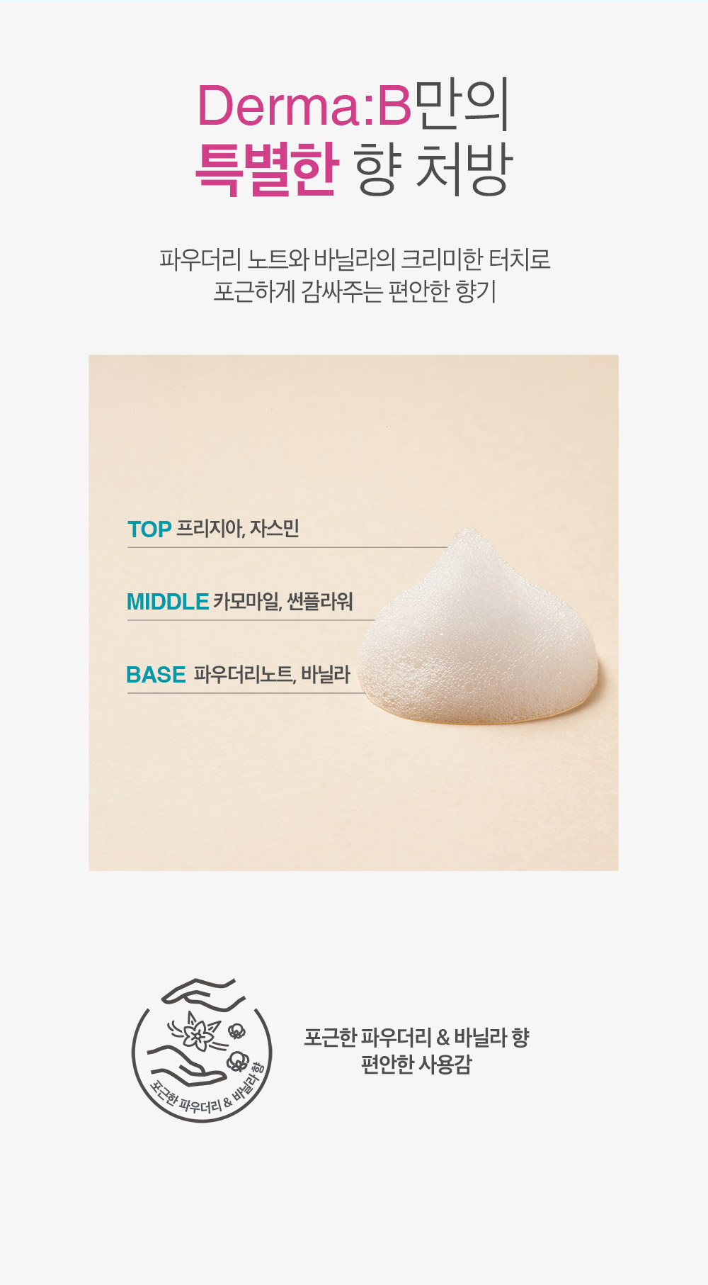 韓國 無添加 99.9%抗菌 Derma:B Daily Moisture Foaming Hand Wash 日常溫和保濕泡泡洗手液 - 500ml