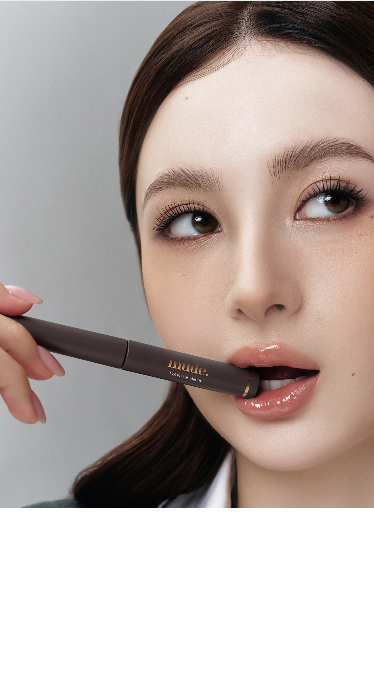 韓國 Mude Volume Up Skinny Mascara 極細豐盈濃密睫毛膏 #01 Warm Back Set + Shade Liner #01 Mocha 卧蠶陰影筆 1+1限量SET