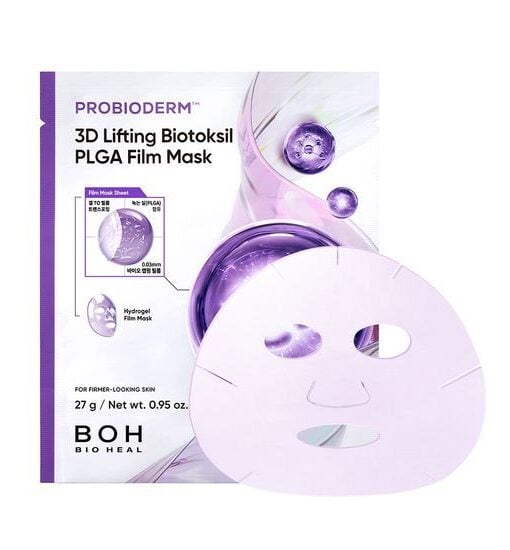 【買5享6】0.03mm超薄生物膜～韓國 BioHeal BOH Probioderm 3D Lifting Biotoksil PLGA Film Mask 益生菌3D立體彈力提拉超輕盈果凍面膜 – 2種選擇