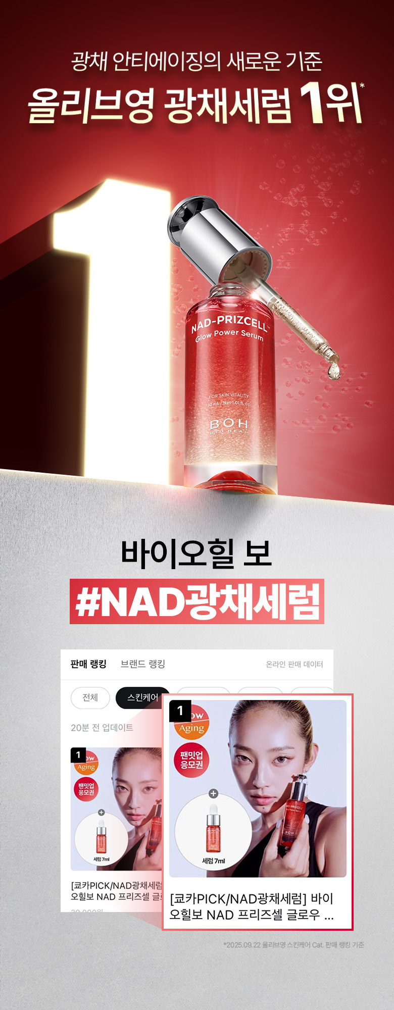 7天見證科研級NAD抗老亮肌 韓國Bio Heal BOH NAD Prizcell Glow Power Serum 99%高純度NAD膠囊 X 煥彩光澤精華 - 30ml