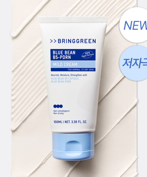 120小時持續保濕~韓國 Bring Green Blue Bean B5-PDRN Mild Cream 藍豆B5微膠囊 X PDRN 溫和保濕面霜 - 100ml
