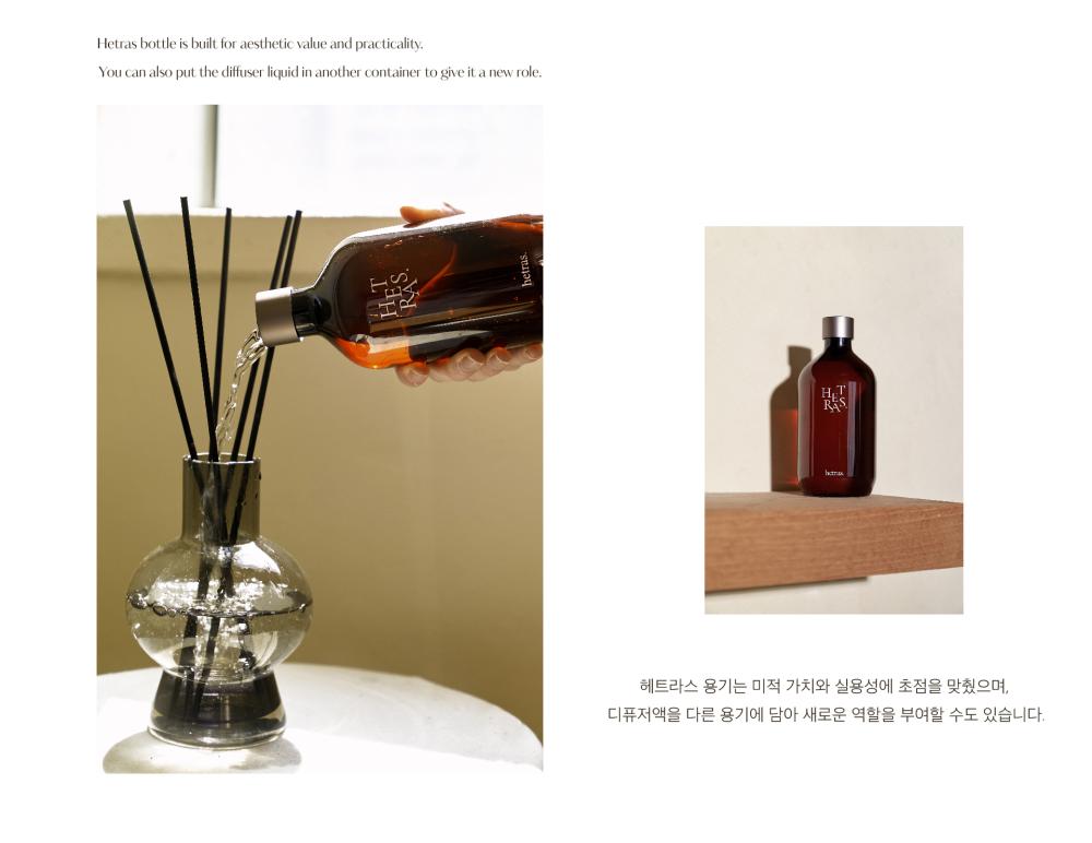 GD's PICK! 韓國 Olive Young 熱賣! Hetras Premium Diffuser 2P Set 高級室內香氛擴香瓶 (一套2瓶大容量500ml x 2)- 15款香味選擇