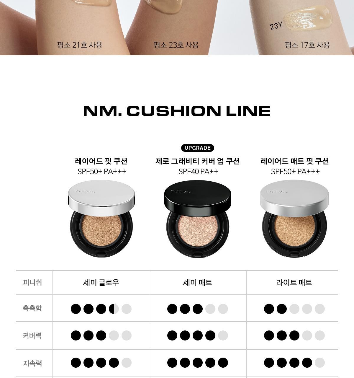 🏆GlowPick No.1~韓國 Naming. Layered Fit Cushion SPF50+ PA+++ 持久清透柔光氣墊粉底 - 5色選擇