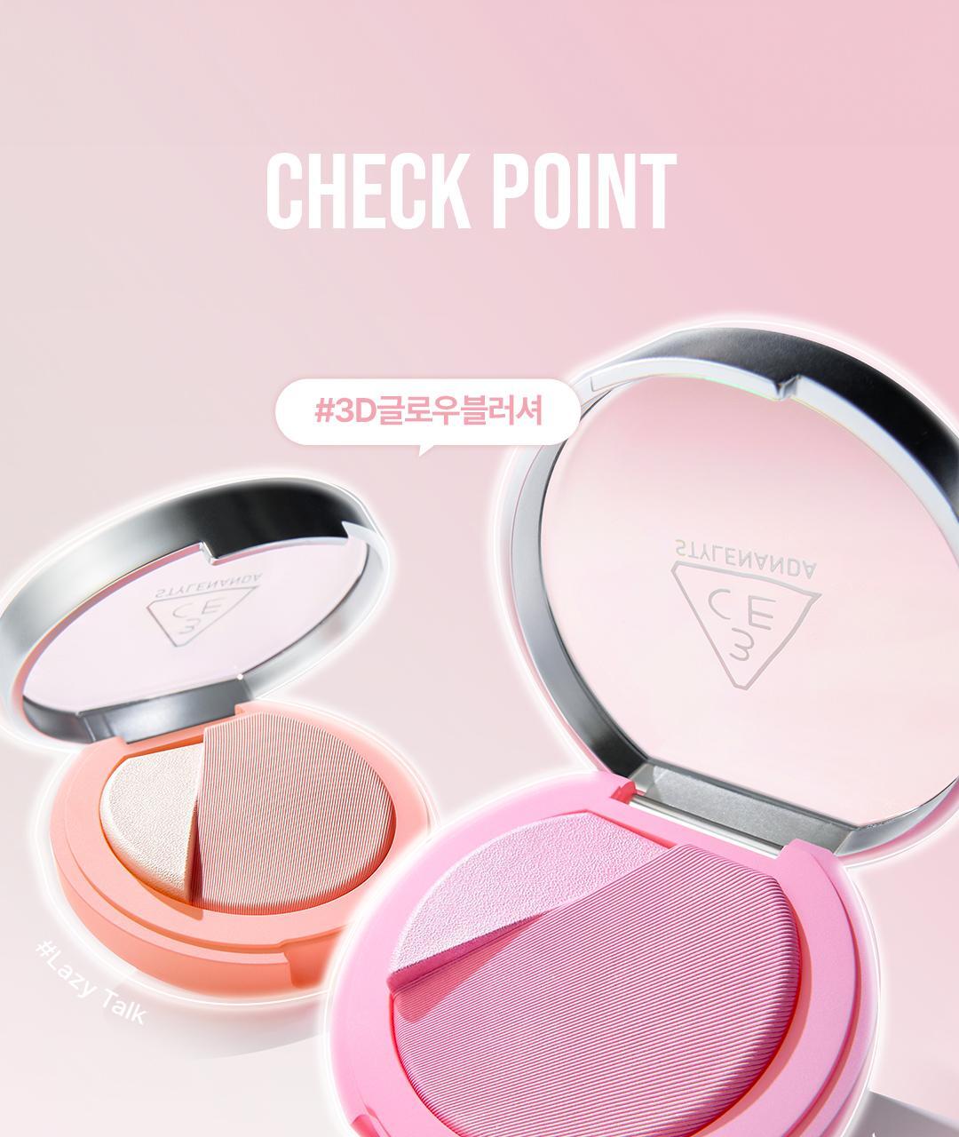 3D立體蘋果肌妝感~韓國 3CE Blushighter 胭脂 X 高光 2合1綜合盤 - 7色選擇