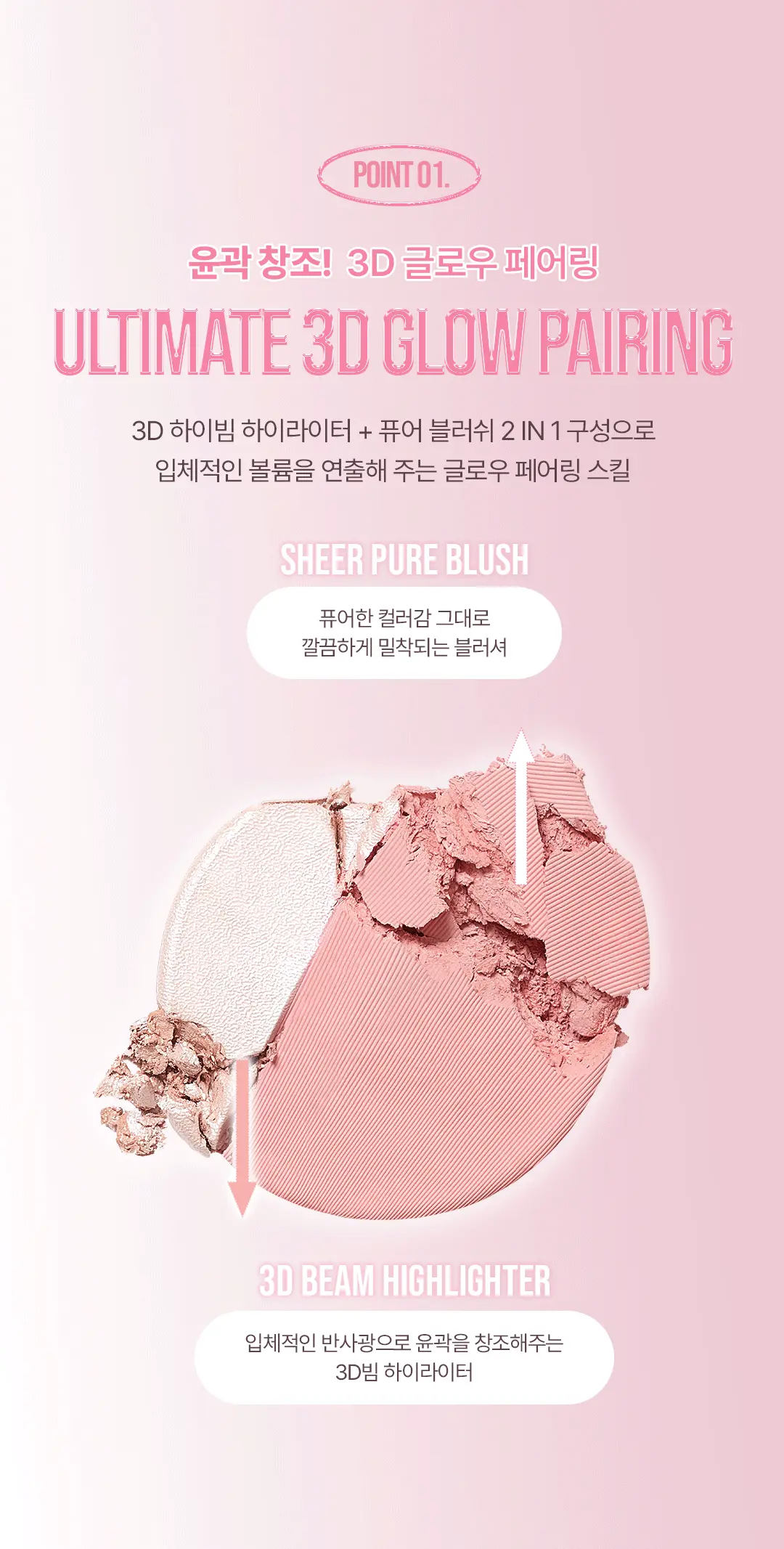 3D立體蘋果肌妝感~韓國 3CE Blushighter 胭脂 X 高光 2合1綜合盤 - 7色選擇