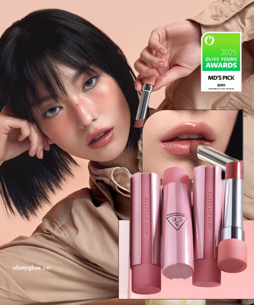 OliveYoung🏆 韓國 3CE Glazy Lip Glow 潤澤光感唇膏(#30-38) - 9色選擇