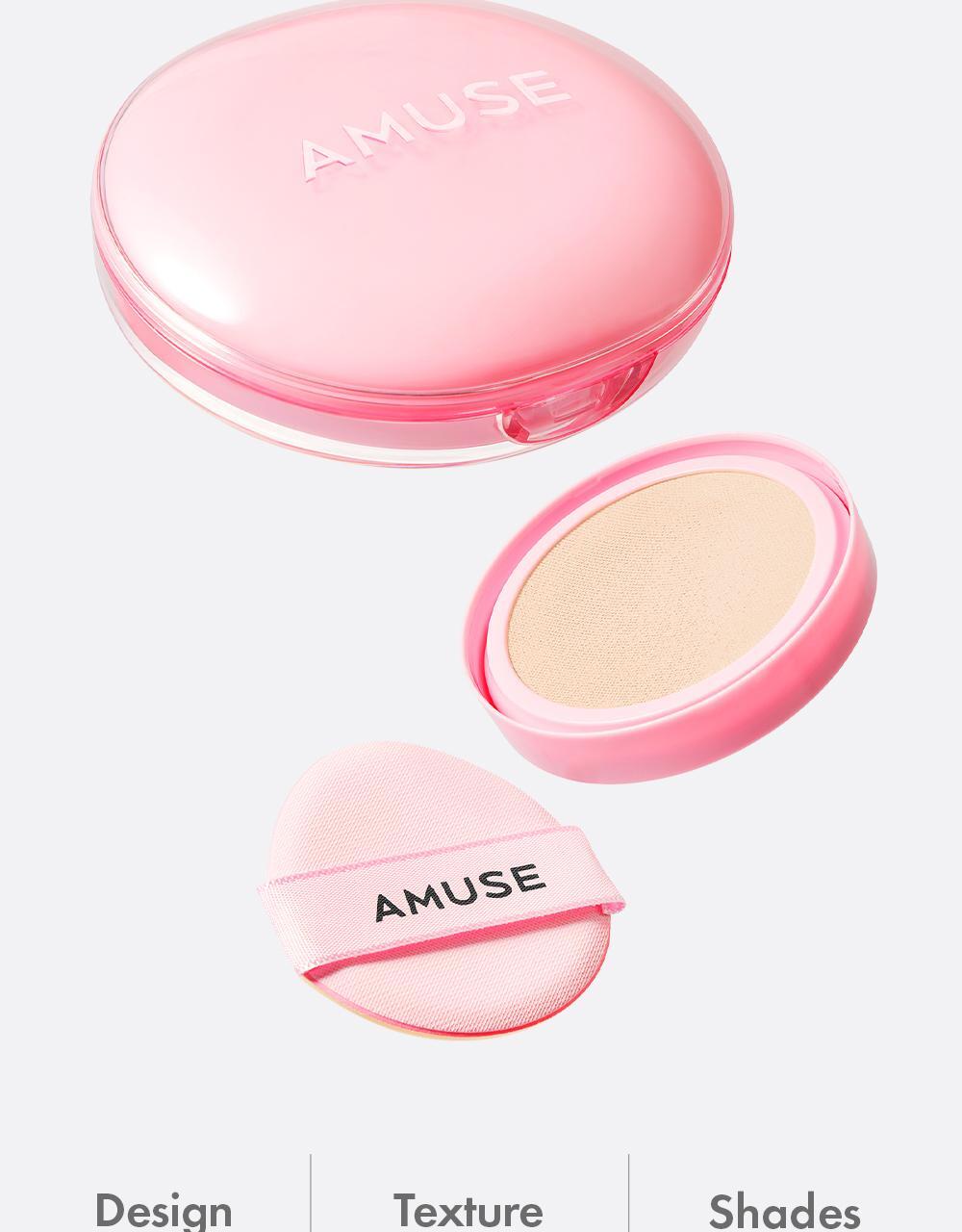 24年新版小粉蛋💗🥚~韓國 Amuse Dew Power Vegan Cushion 24小時持久半水光奶油肌純素氣墊粉底 SPF50+ PA++++ - 5色選擇
