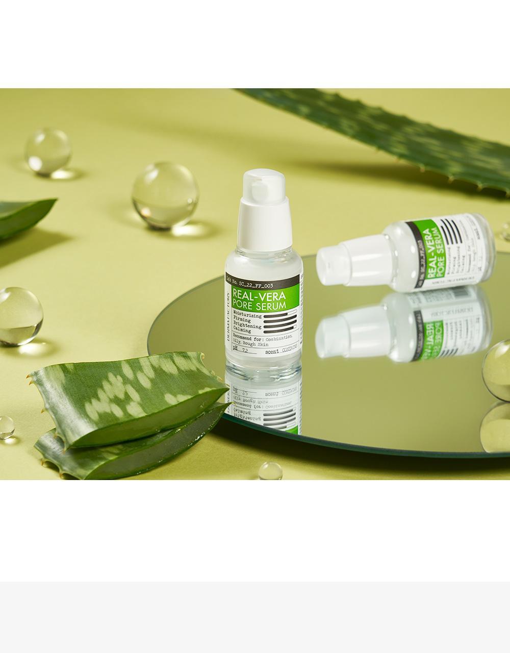 韓國Derma Factory Real Vera Pore Serum 10%收毛孔緊緻蘆薈保濕精華 - 30ml