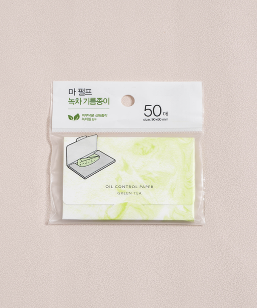 韓國Daiso Green Tea Oil Control Paper 綠茶吸油面紙 50片裝