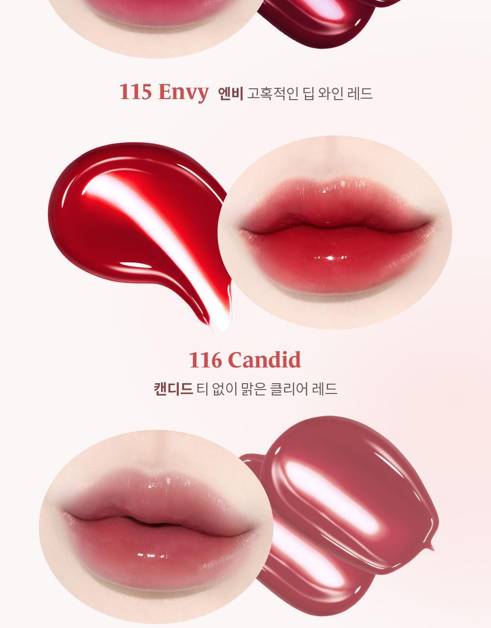 GlowPick🏆 韓國 Laka Fruity Glam Tint Mini 果汁水光鏡面純素唇釉迷你版 - 50色選擇