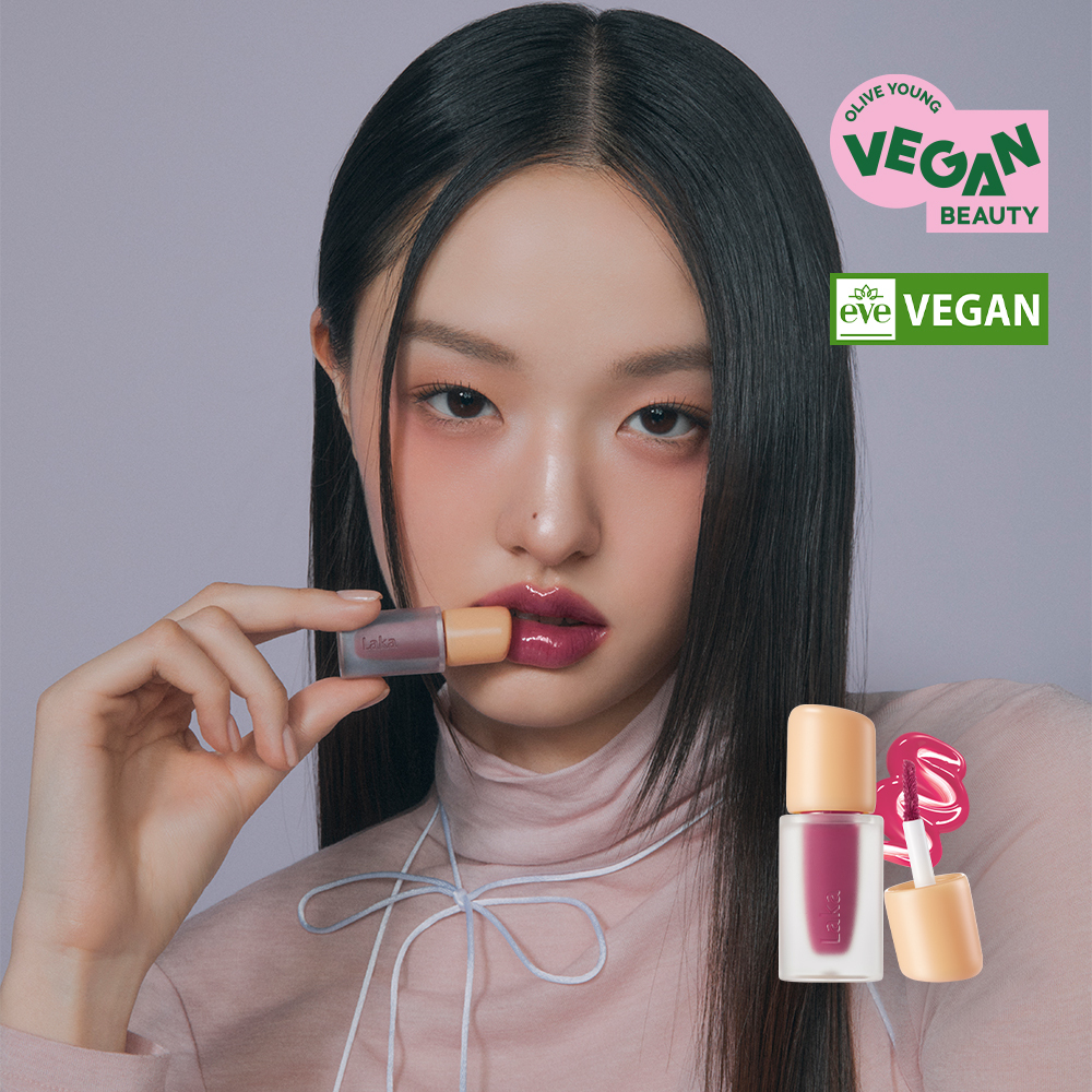 GlowPick🏆 韓國 Laka Fruity Glam Tint Mini 果汁水光鏡面純素唇釉迷你版 - 50色選擇