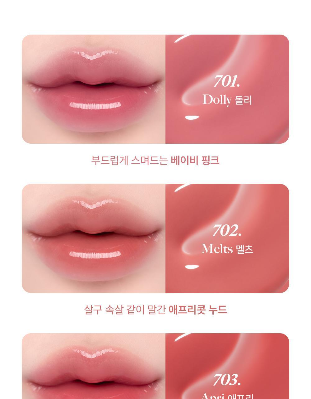 韓國 Laka Fruity Lip Glotioner 冬甩🍩果汁豐盈護唇潤唇霜(#701-710) - 10色選擇