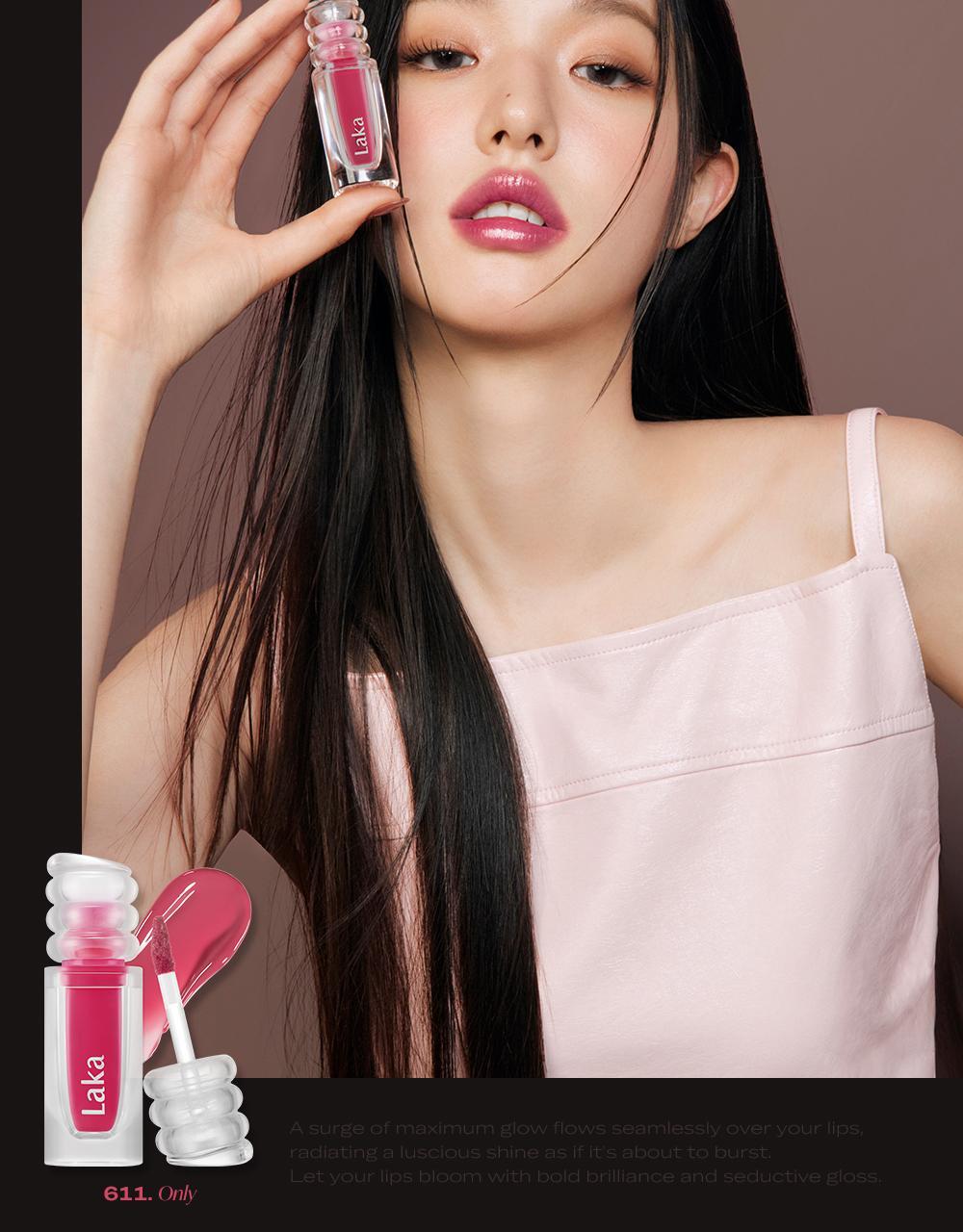 極緻光澤✨順滑不黏唇～韓國 Laka Maxi Glayer Tint 爆水光清透鏡面水潤唇釉(#601-602) - 20色選擇