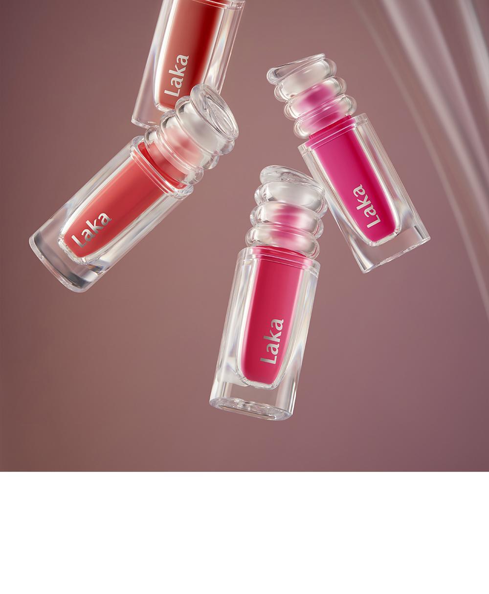 極緻光澤✨順滑不黏唇～韓國 Laka Maxi Glayer Tint 爆水光清透鏡面水潤唇釉(#601-602) - 20色選擇