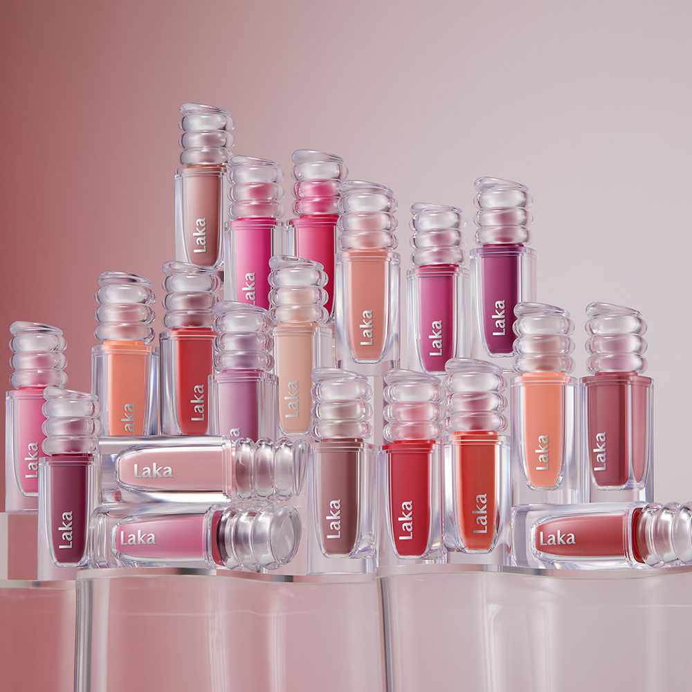 極緻光澤✨順滑不黏唇～韓國 Laka Maxi Glayer Tint 爆水光清透鏡面水潤唇釉(#601-602) - 20色選擇