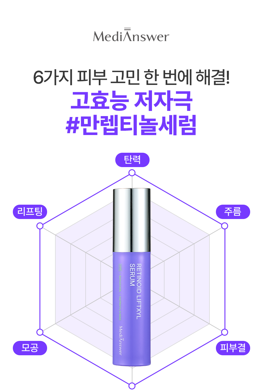 INBORA推介萬能緊緻精華!韓國 MediAnswer Retinoid Liftxyl Serum 高效能溫和第四代維A HPR 緊緻提拉絲線精華 - 30ml