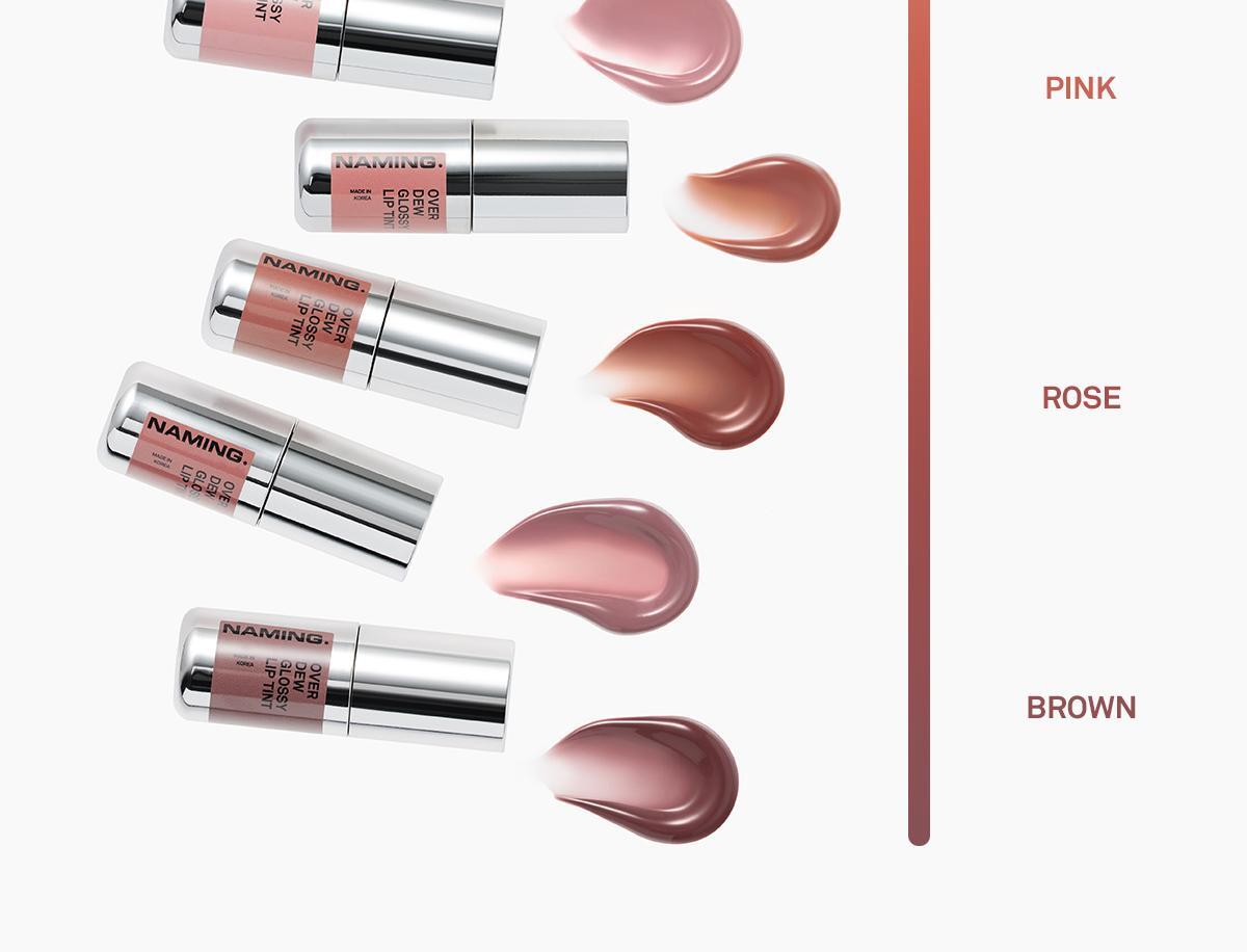 4D裸色調唇～韓國 Naming Over Dew Glossy Lip Tint 一塗透亮水光澤裸色唇釉 - 8色選擇