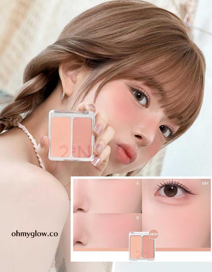 #Soft Blush系列微烘沙感珊瑚色入 🏆GlowPick~韓國 2aN Dual Cheek 雙色水彩胭脂盤(#01-20) - 多色選擇 #Soft Blush系列微烘沙感珊瑚色入 🏆GlowPick~韓國 2aN Dual Cheek 雙色水彩胭脂盤(#01-20) - 多色選擇